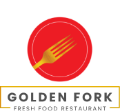 surreal golden fork logo